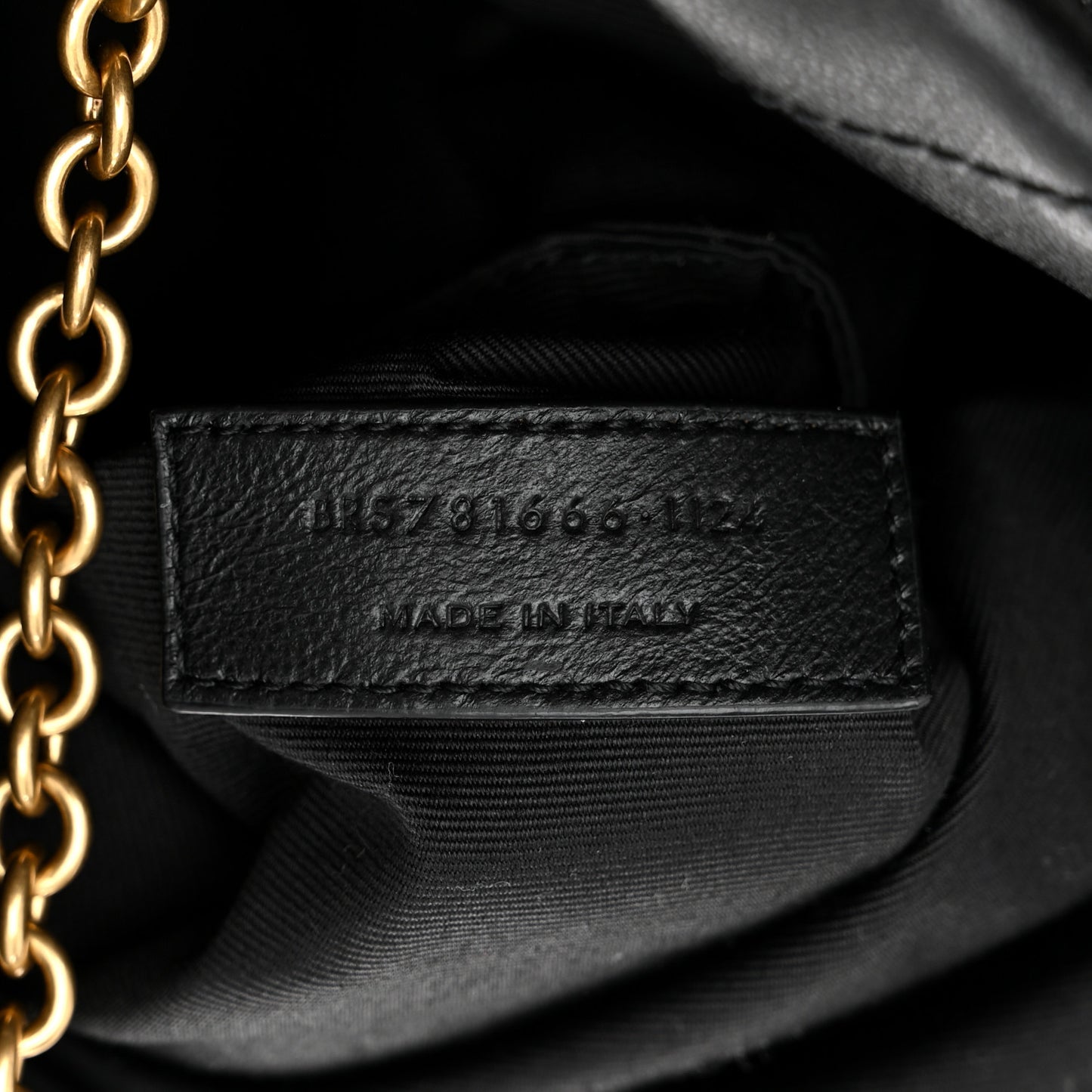 Lambskin Matelasse Monogram Medium Jamie 4.3 Pochon Black