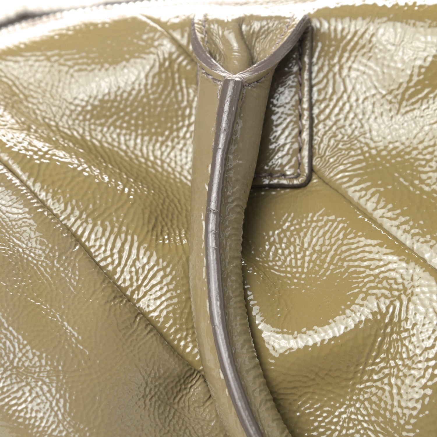 Saint Laurent Textured Patent Medium Easy Sac Taupe 10 of 13