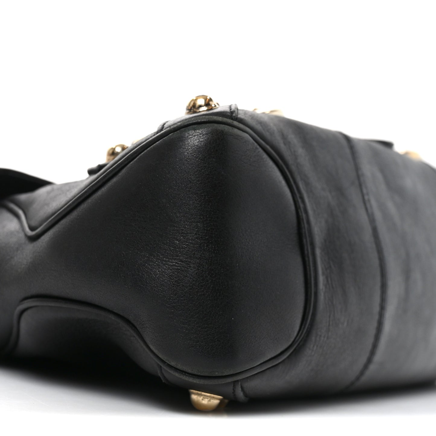 Calfskin Horsebit Flap Black
