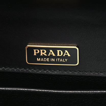 Prada City Calfskin Saffiano Cahier Pochette Black 6 of 10