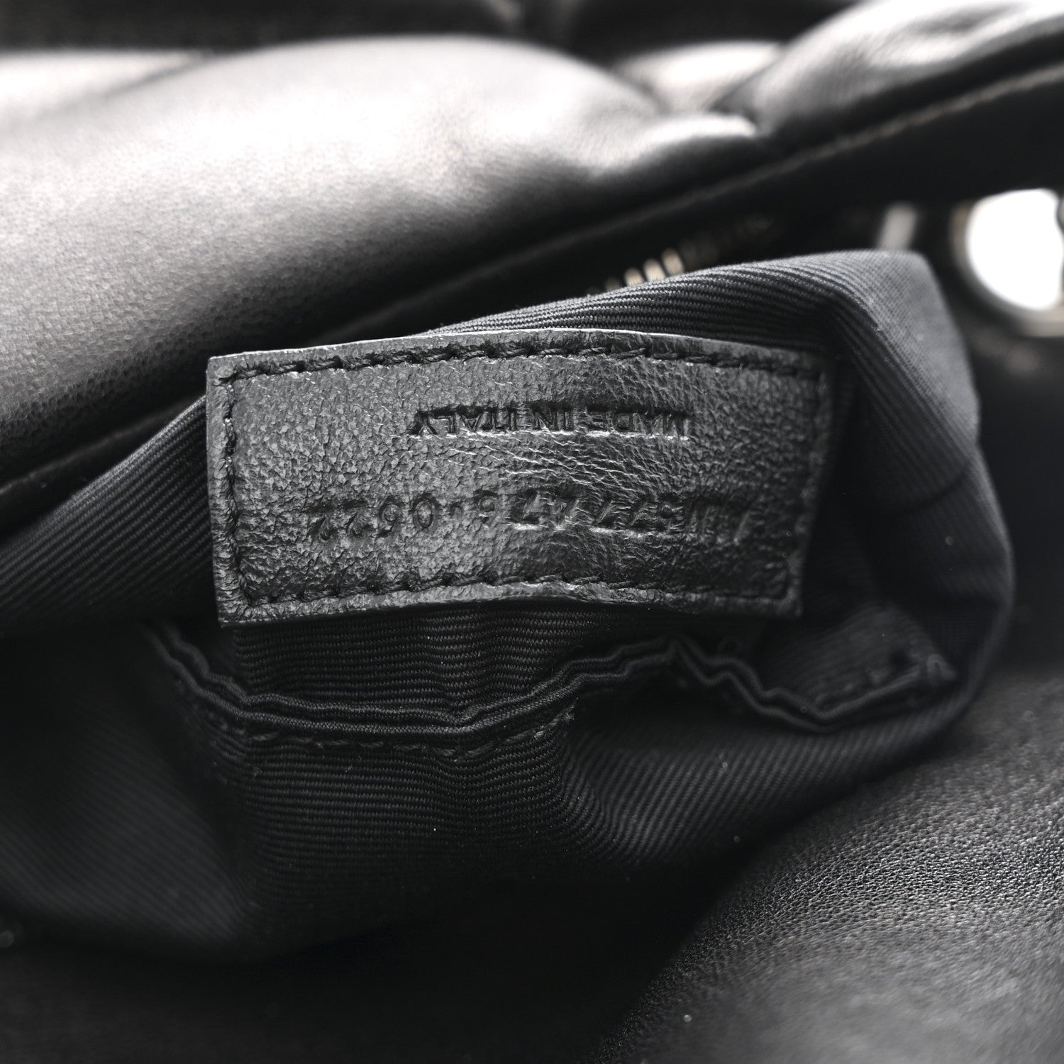 Saint Laurent Lambskin Quilted Small Loulou Puffer Monogram Chain Satchel Black 7 of 10