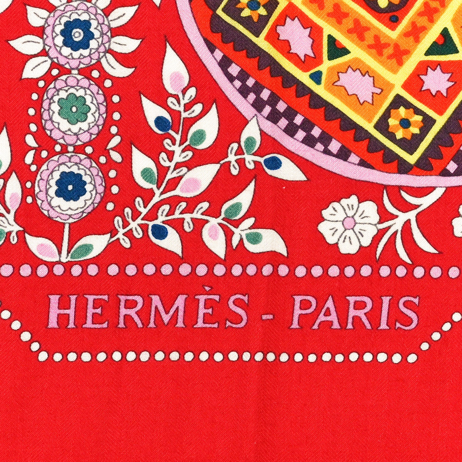 Hermes Cashmere Silk L'Arbre De Vi Shawl 140 2 of 4