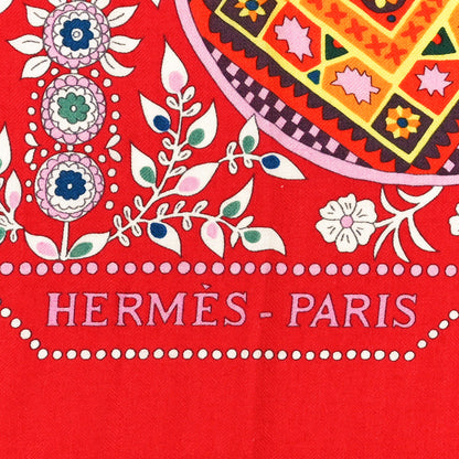 Hermes Cashmere Silk L'Arbre De Vi Shawl 140 2 of 4