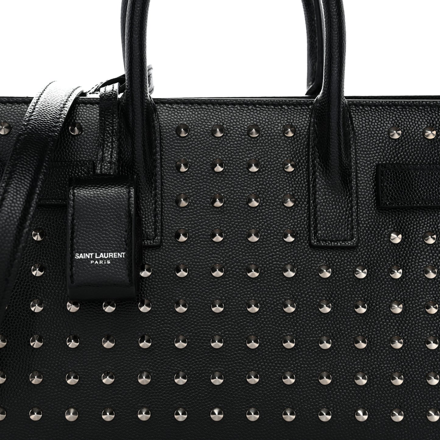 Calfskin Studded Nano Sac De Jour Black