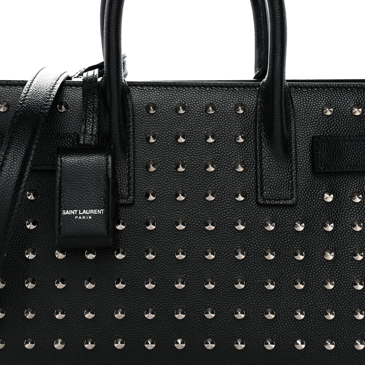 Saint Laurent Calfskin Studded Nano Sac De Jour Black 8 of 13