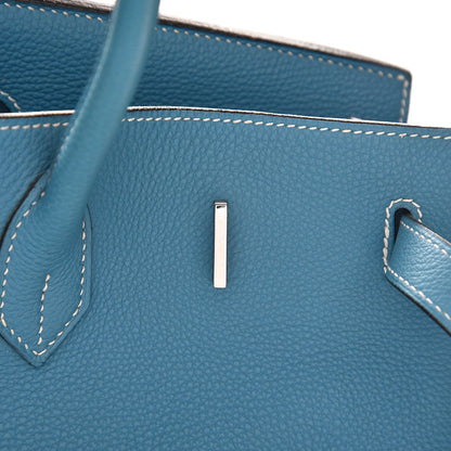 Hermes Togo Birkin 40 Blue Jean 27 of 37