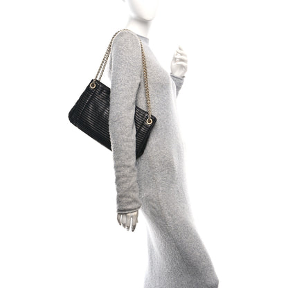 Chanel Lambskin Pleated Shoulder Bag Black 2 of 12