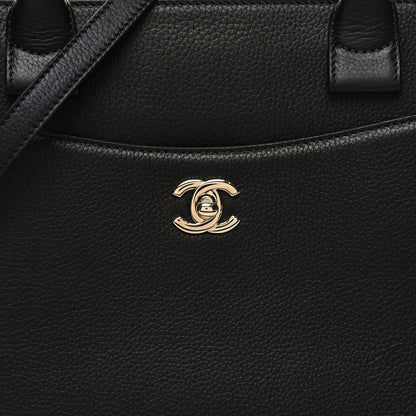 Chanel Grained Calfskin Small Neo Executive Shopper Tote Black 9 of 12