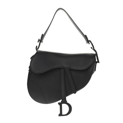 Christian Dior Ultra Matte Calfskin Saddle Bag Black 1 of 12
