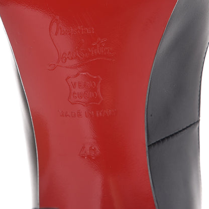 Christian Louboutin Kid Very Prive 120 Pumps 40 Black Red 8 of 12