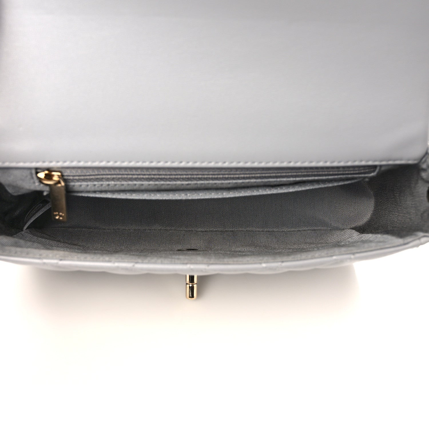 Chanel Calfskin Quilted Bolero De Chanel Flap Bag Grey 5 of 9