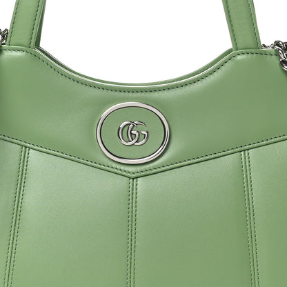 Gucci Senna Calfskin Petite GG Small Tote Bag Green Soil Grass 8 of 10