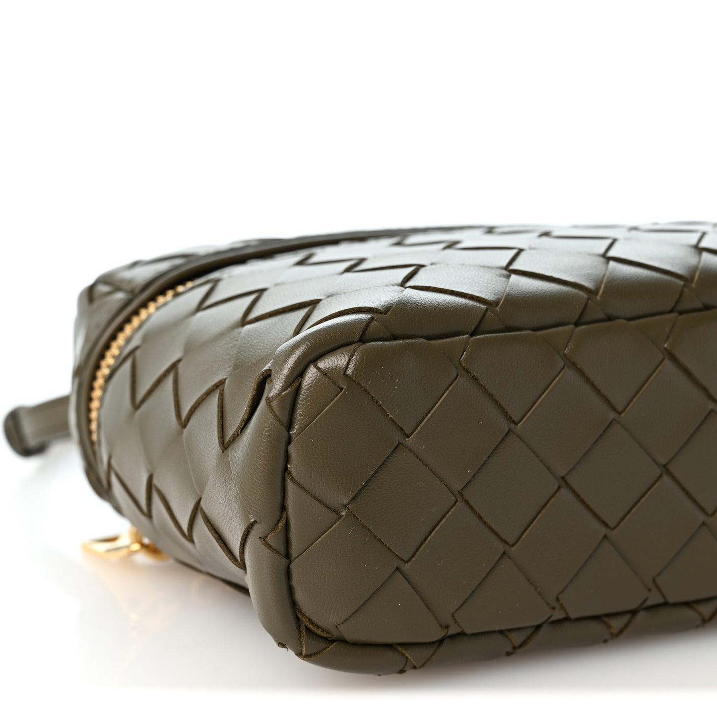 Calfskin Intrecciato Bang Bang Vanity Case Cypress