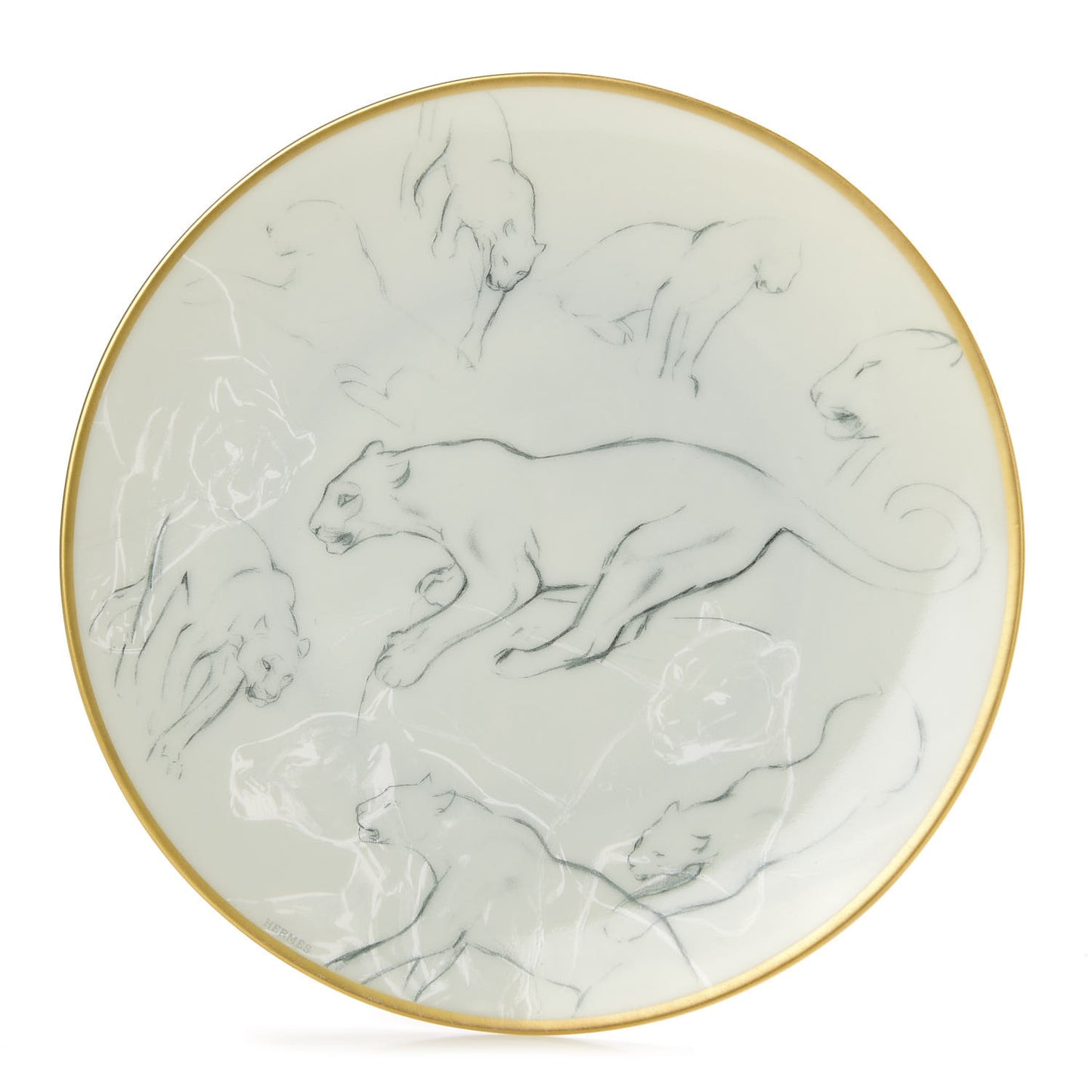 Porcelain Carnets D'Equateur Felines Bread And Butter Plate