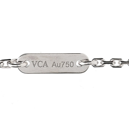 Van Cleef & Arpels 18K White Gold Diamond Sweet Alhambra Bracelet 4 of 4