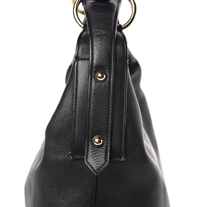 Gucci Calfskin Medium Horsebit Chain Hobo Black 14 of 16