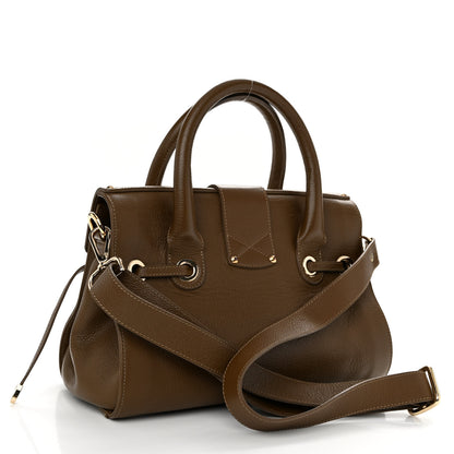 Jimmy Choo Grainy Calfskin Rosalie Satchel Dark Brown 3 of 11