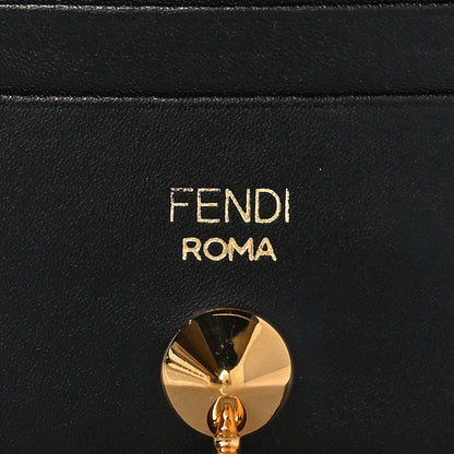 Fendi Vitello Liberty Century Lucido By The Way Card Holder Black 8 of 8