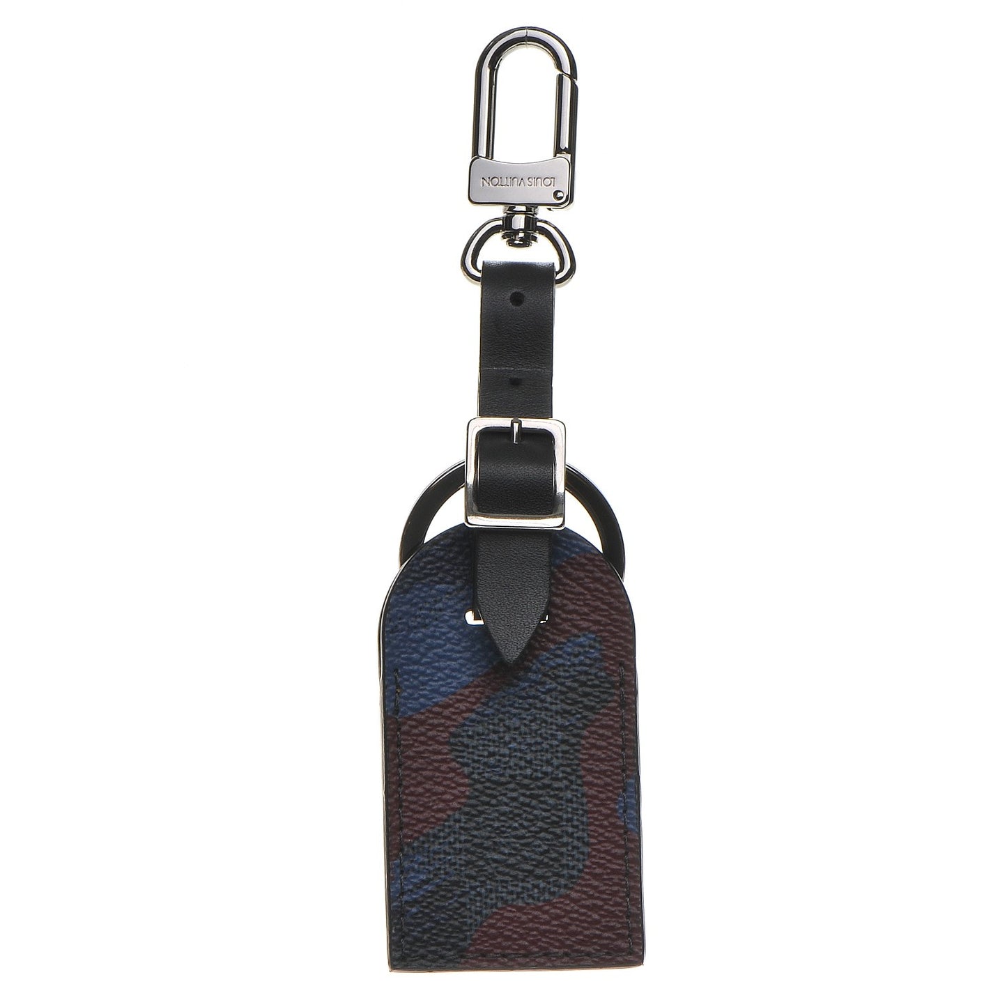 Damier Graphite My Travel Tag Bag Charm and Key Holder Burgundy