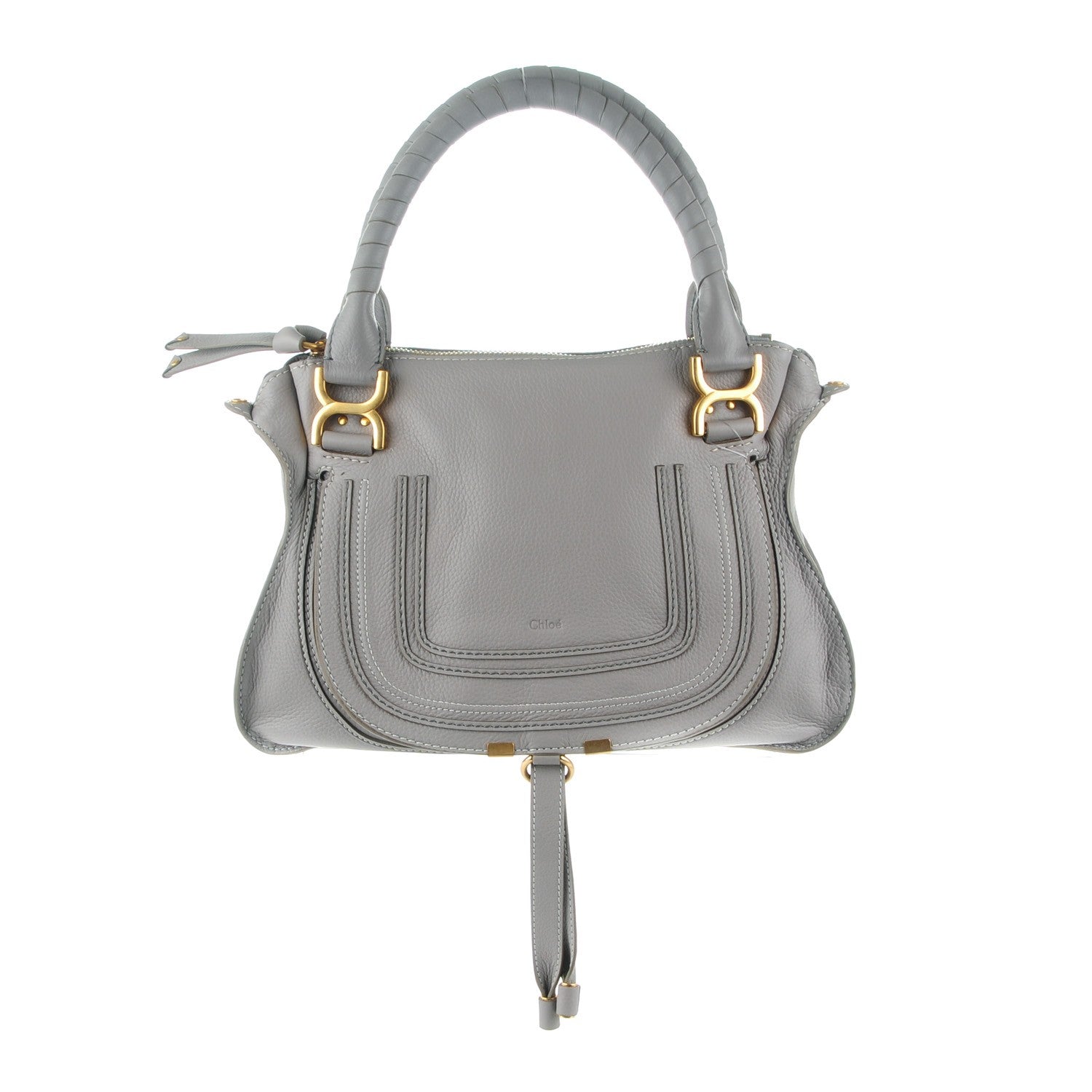 Chloe Calfskin Medium Marcie Satchel Cashmere Grey 1 of 8