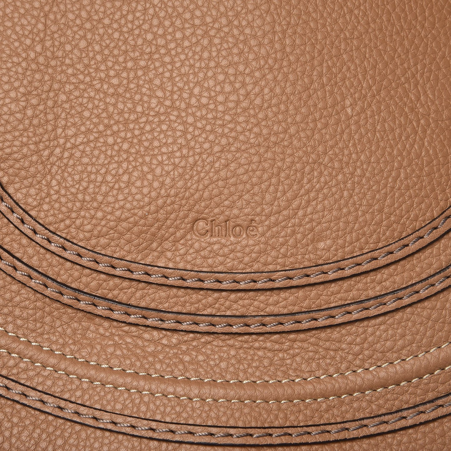 Calfskin Medium Marcie Round Crossbody Bag Nut