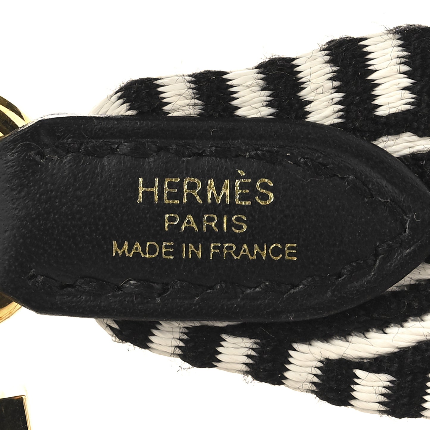 Toile Swift 25mm Sangle Cavale Shoulder Strap Black Ecru