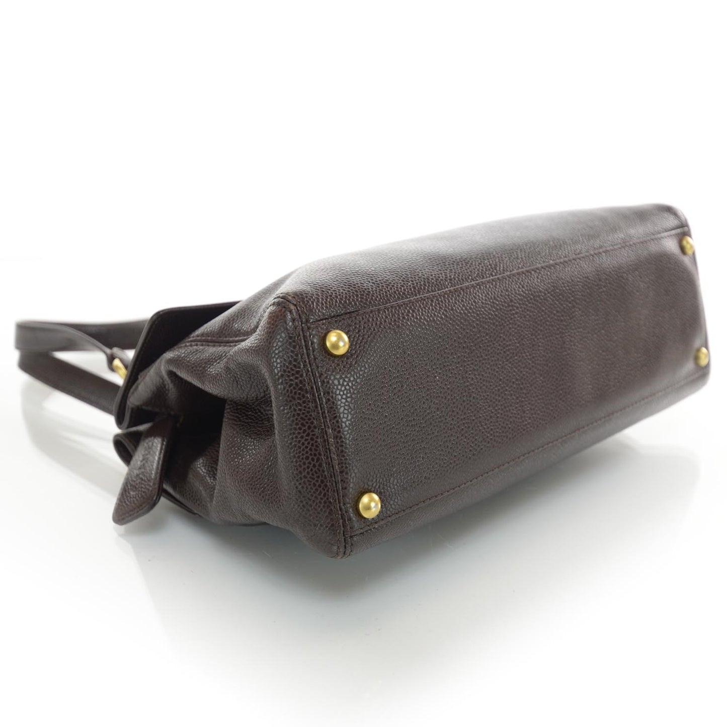 Caviar Shoulder Bag Brown