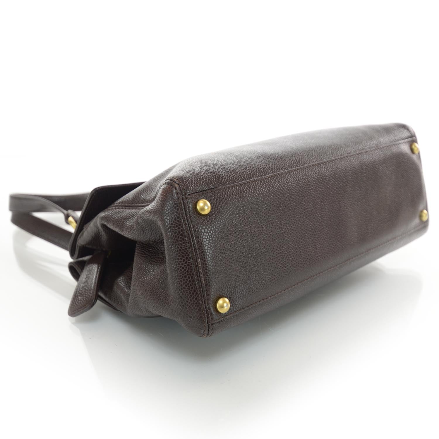 Chanel Caviar Shoulder Bag Brown 4 of 9