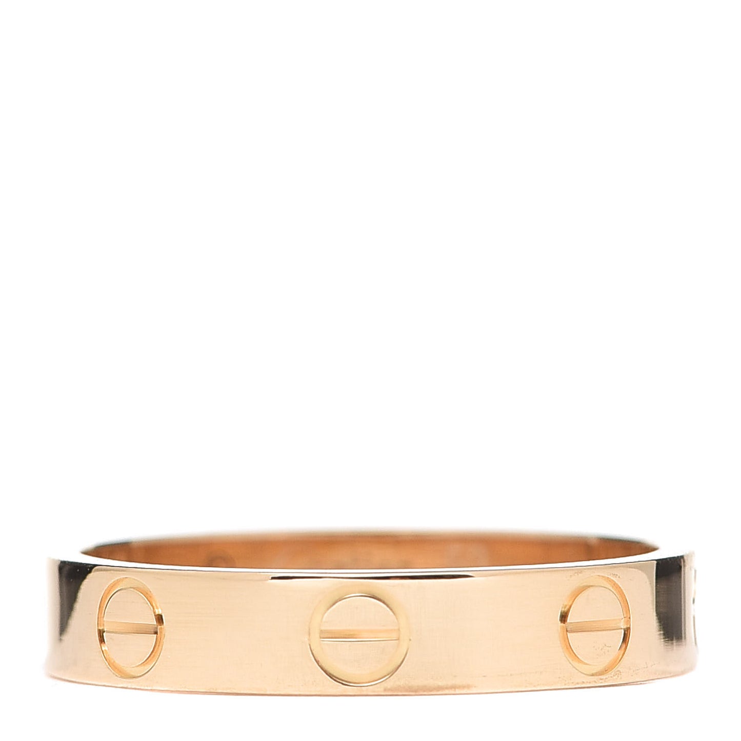 18K Yellow Gold 3.5mm LOVE Wedding Band Ring 53 6.5
