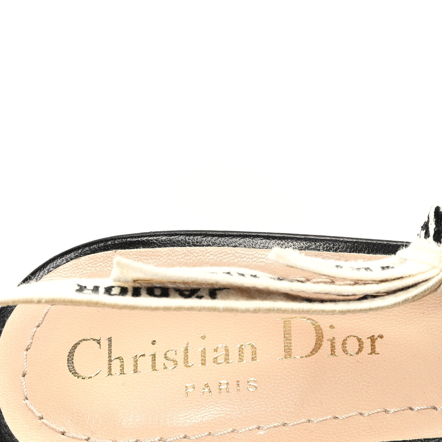 Christian Dior Technical Canvas Ribbon J Adior Slingback 65mm Pumps 36.5 Black 8 of 9