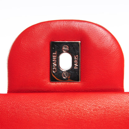 Chanel Lambskin Quilted Jumbo Double Flap Red 5 of 9