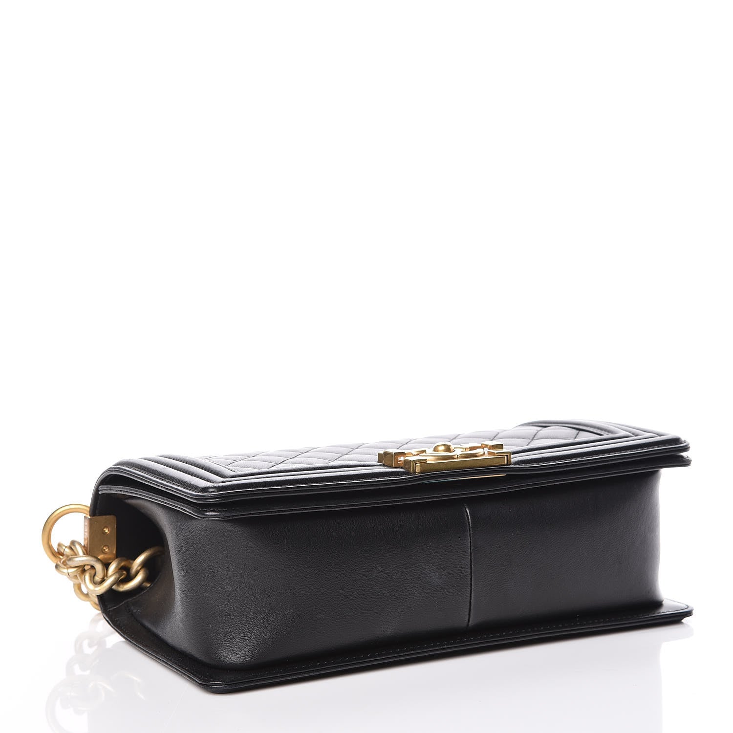 Chanel Lambskin Quilted Medium Boy Flap Black 4 of 13