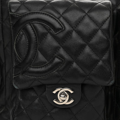 Chanel Calfskin Quilted Large Cambon Multipocket Reporter Black 8 of 17