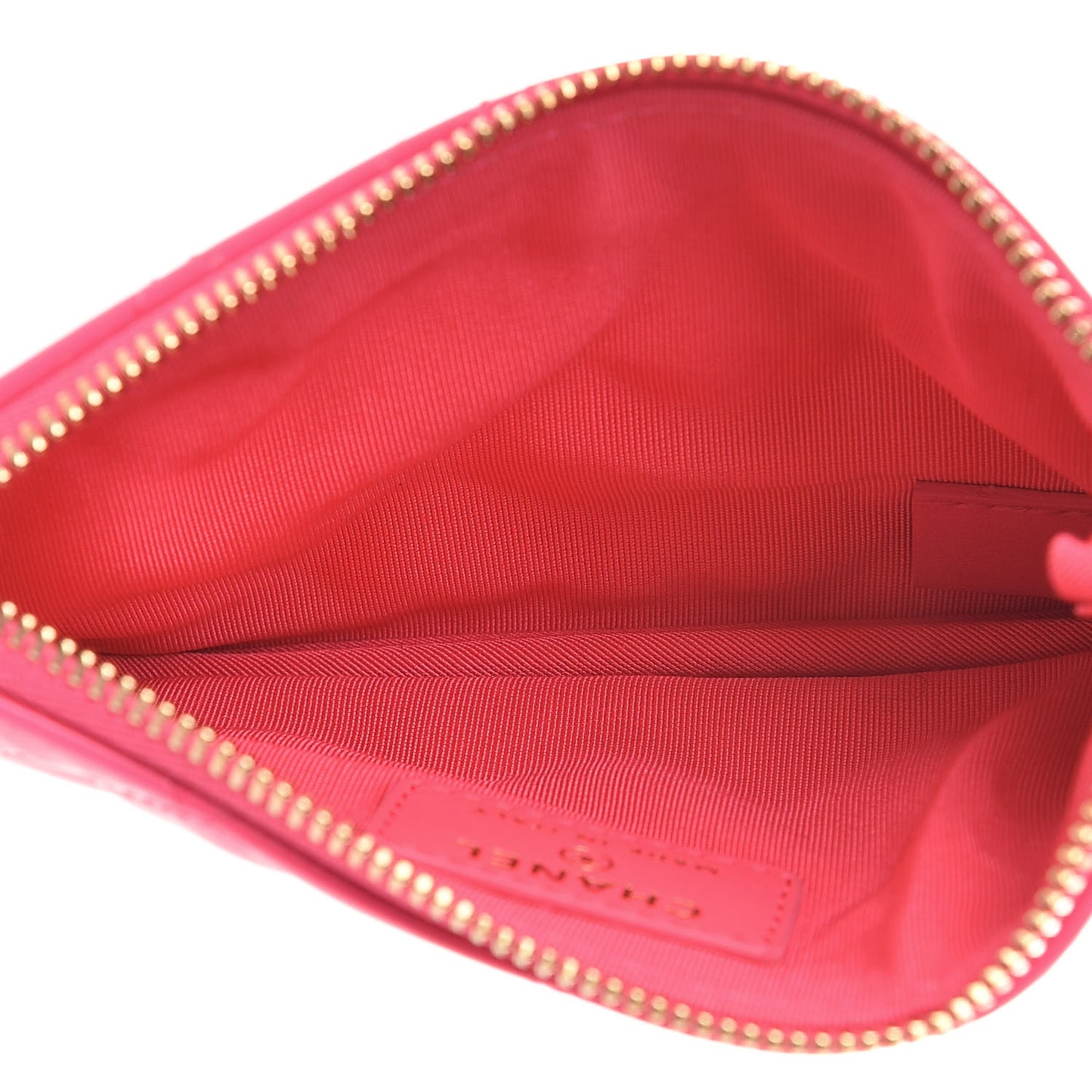 Patent Quilted Small Cosmetic Case Pink