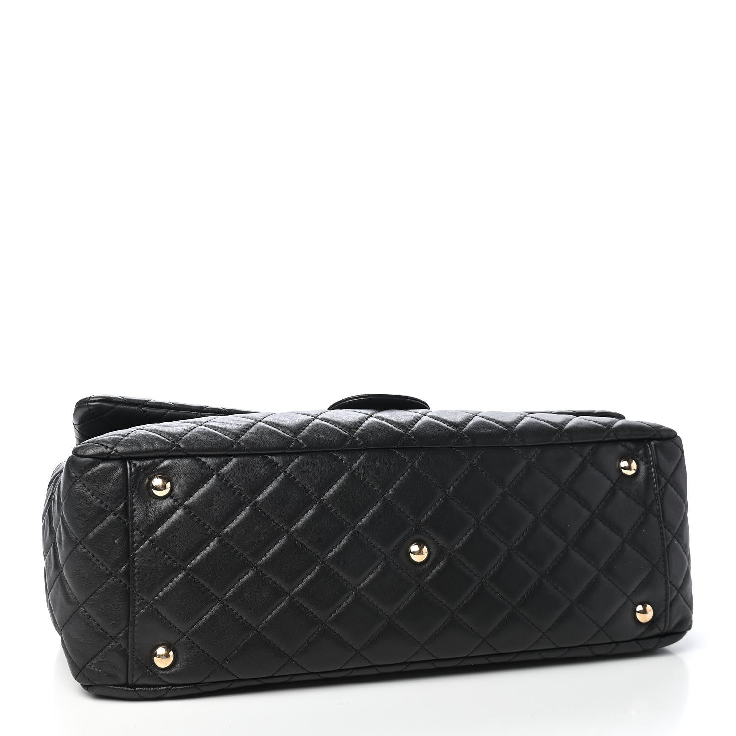 Chanel Calfskin Quilted XXL Travel Flap Bag Black 4 of 9