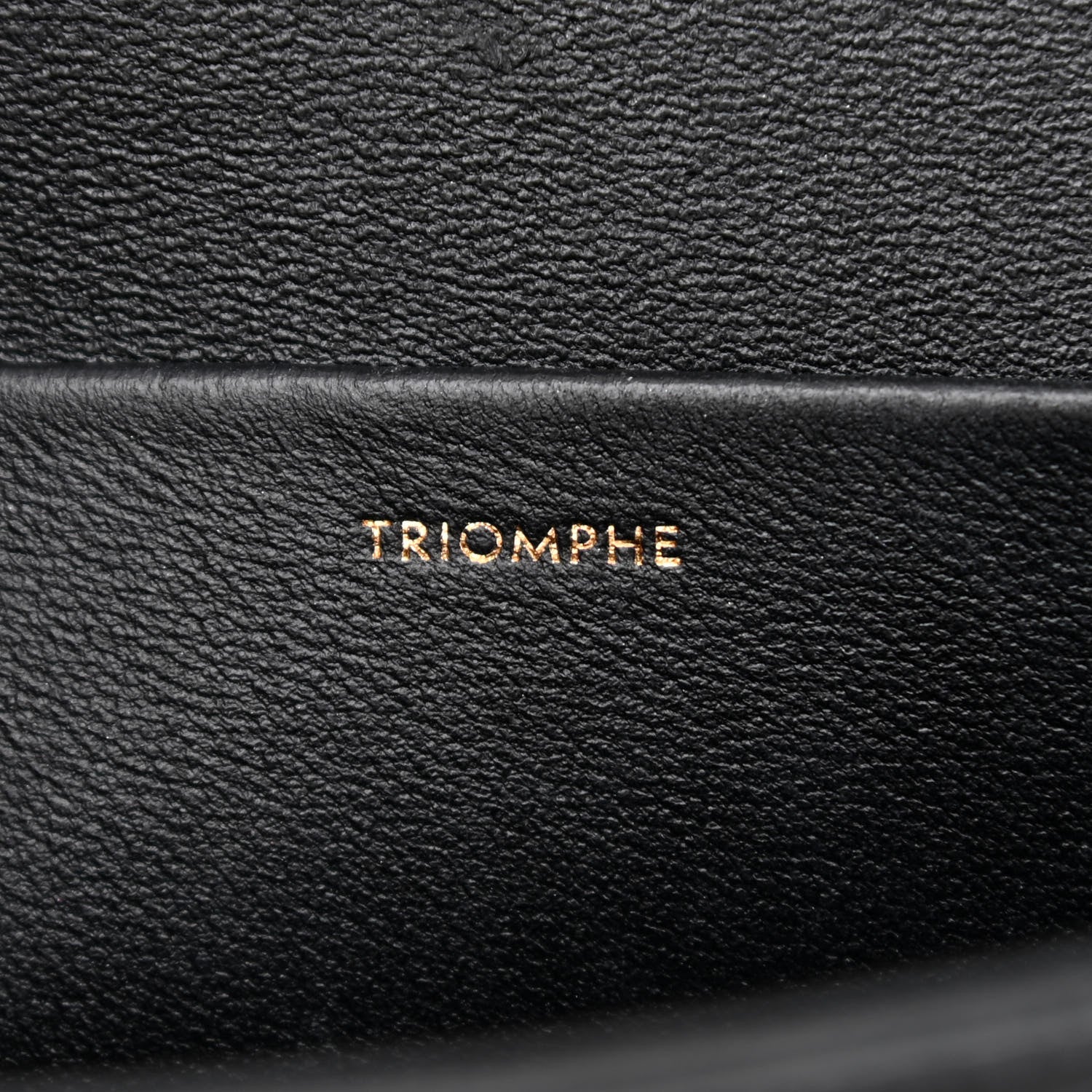 Celine Shiny Calfskin Triomphe Shoulder Bag Black 6 of 12