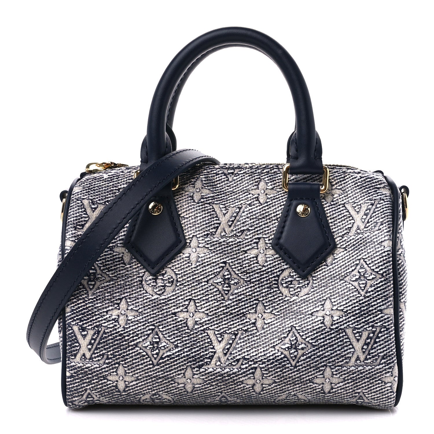 Louis Vuitton Monoglam Speedy Bandouliere 20 Blue 1 of 9