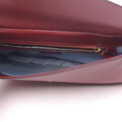 Gucci Calfskin Diagonal GG Medium Thiara Double Envelope Shoulder Bag Black Red 6 of 13