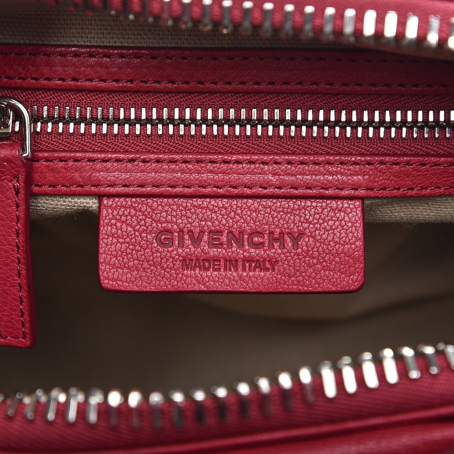 Sugar Goatskin Mini Antigona Raspberry