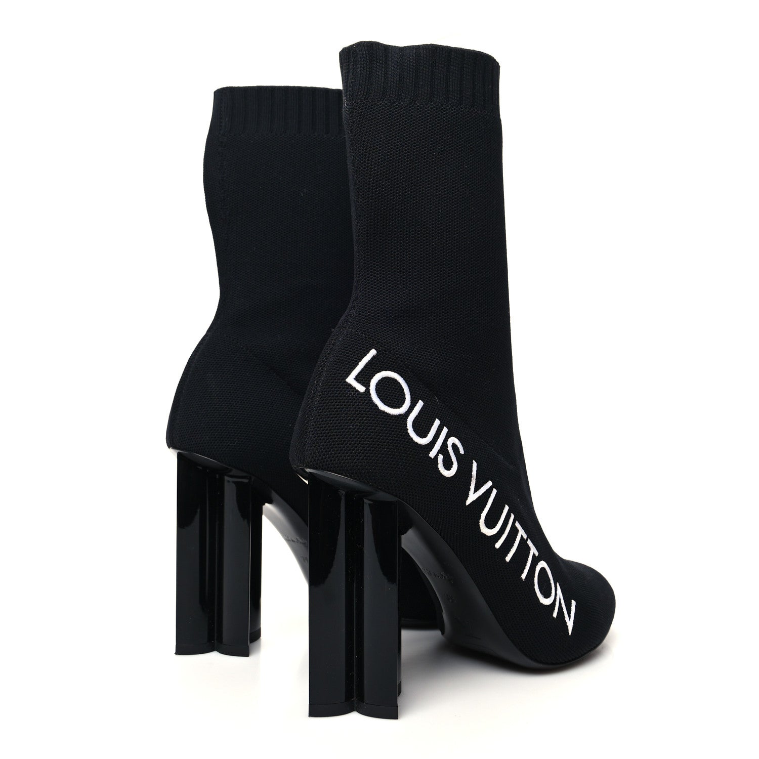 Louis Vuitton Stretch Fabric Silhouette Ankle Boots 39 Black 4 of 7