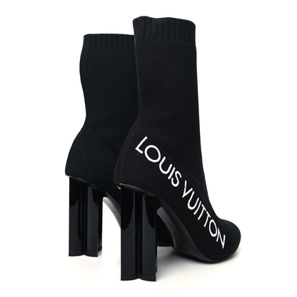 Louis Vuitton Stretch Fabric Silhouette Ankle Boots 39 Black 4 of 7