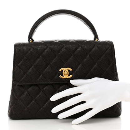 Chanel Caviar Quilted Medium Kelly Flap Brown 2 of 11