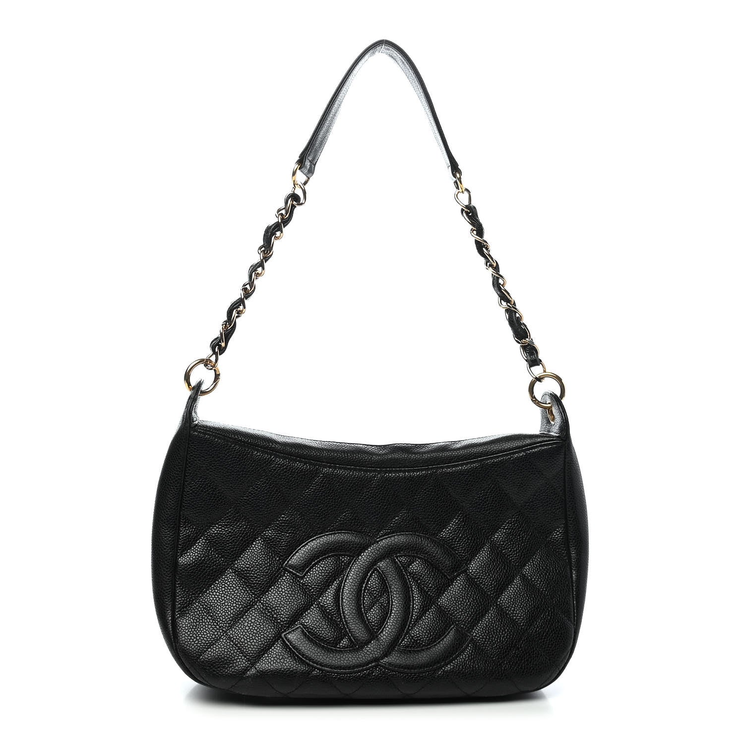 Chanel Caviar Quilted Timeless CC Shoulder Bag Black 1 of 9