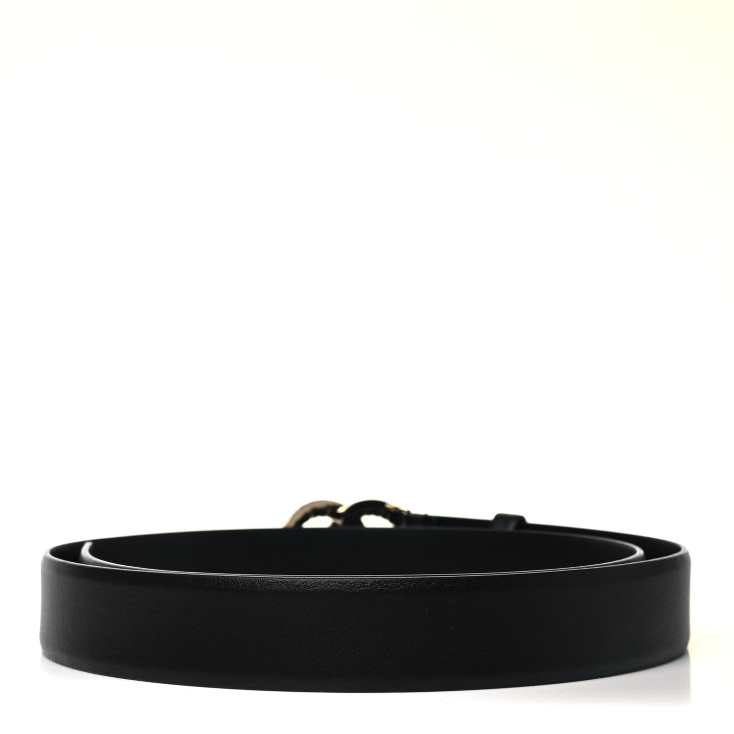 Chanel Calfskin Lambskin CC Chain Belt 95 Black Gold 2 of 4