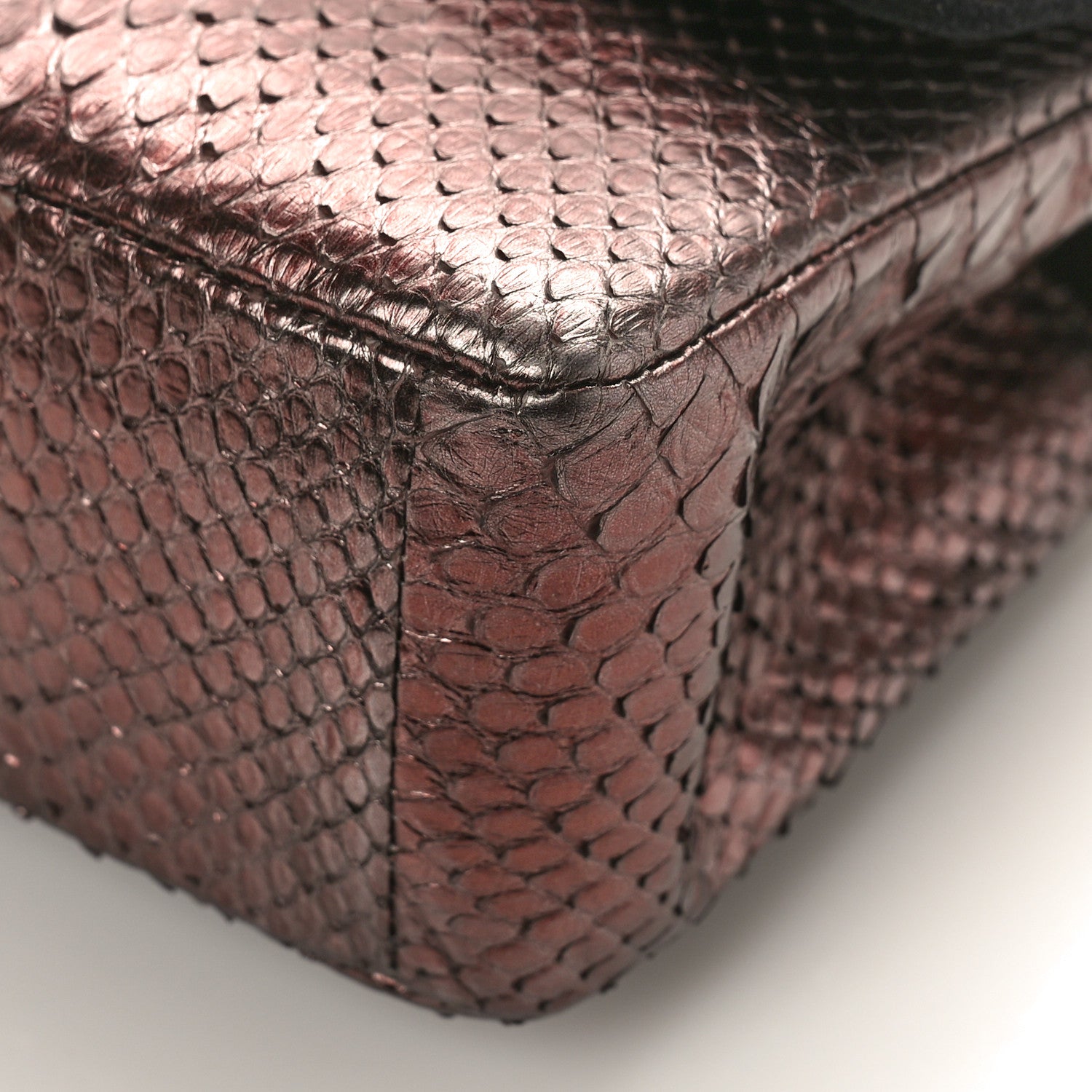 Chanel Metallic Ombre Snakeskin Mini Rectangular Pink 9 of 9