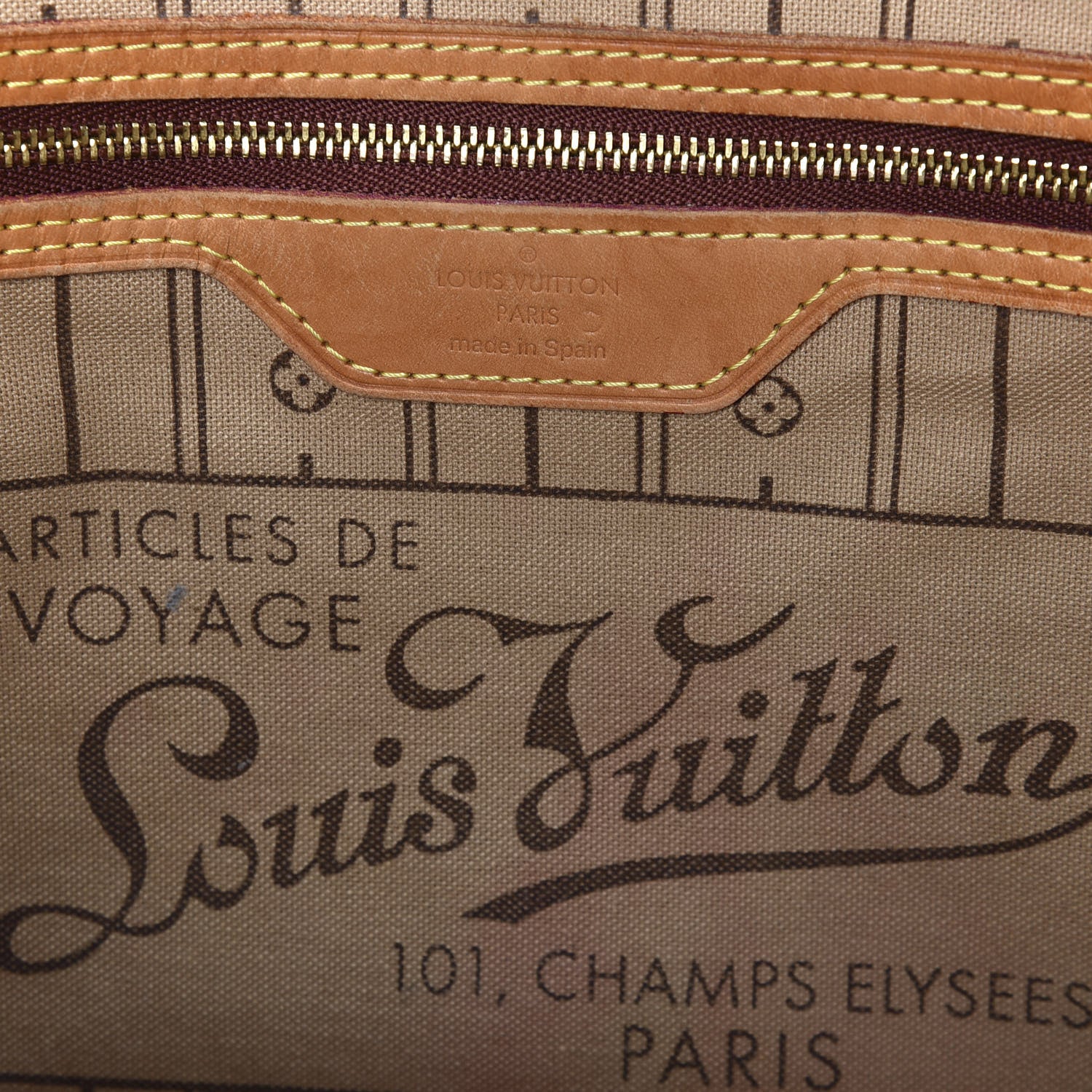 Louis Vuitton Monogram Neverfull MM 7 of 9
