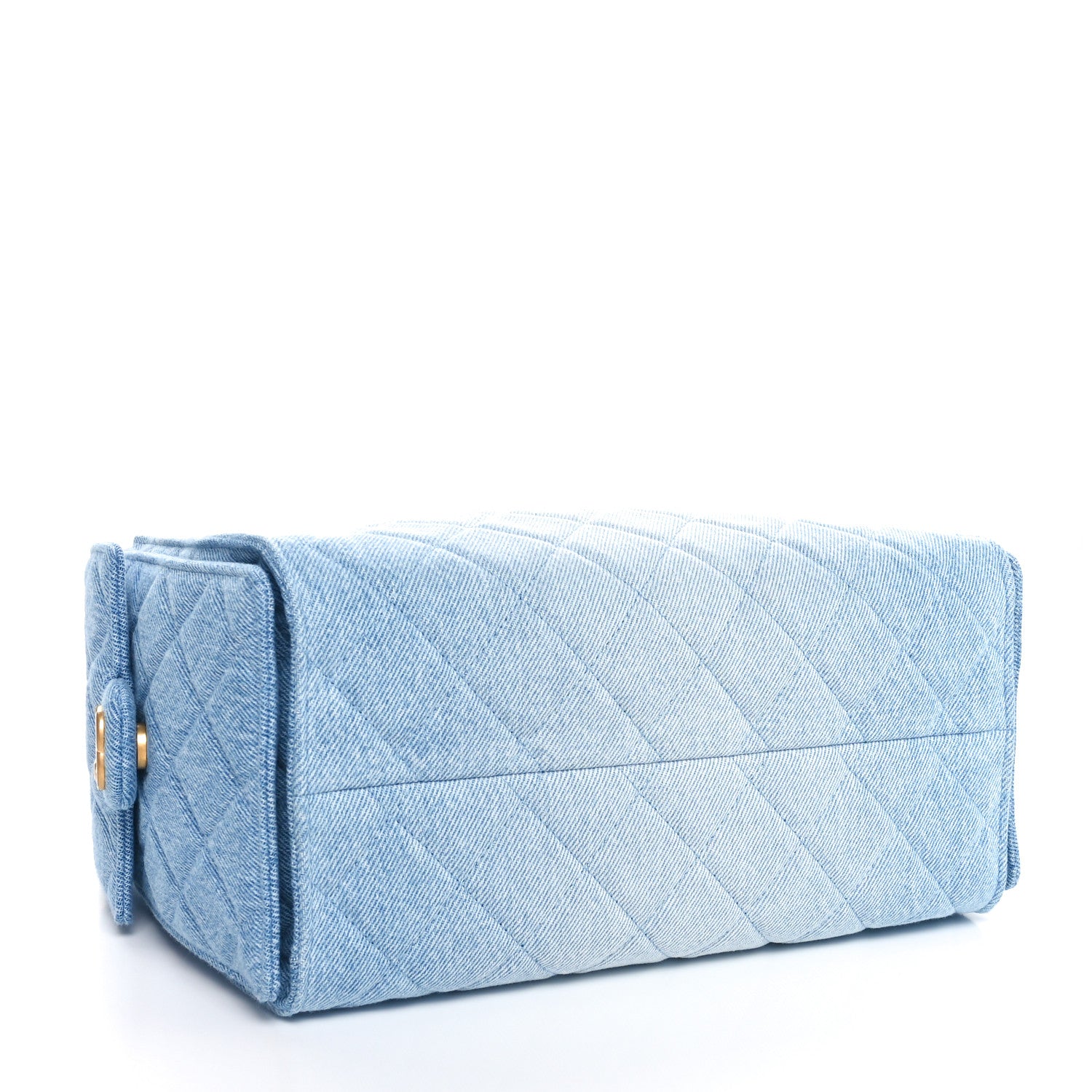 Chanel Washed Denim Quilted Small Chanel 25 Handbag Blue 4 of 11