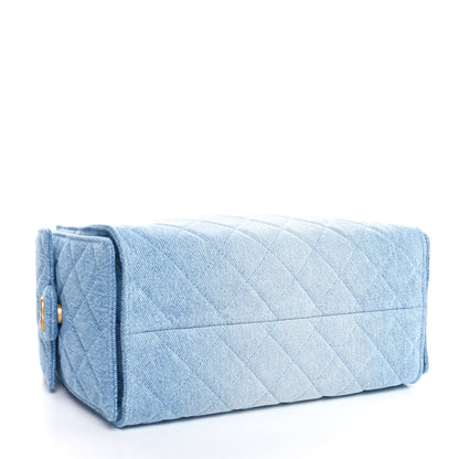 Chanel Washed Denim Quilted Small Chanel 25 Handbag Blue 4 of 11
