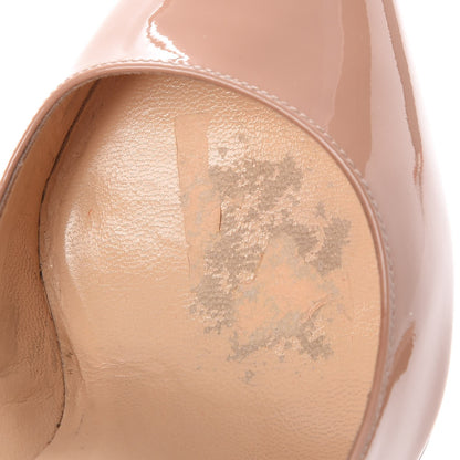 Christian Louboutin Patent Pigalle 100 Pumps 34 Nude 12 of 14
