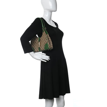 Gucci Monogram Jackie O Hobo Green 2 of 9